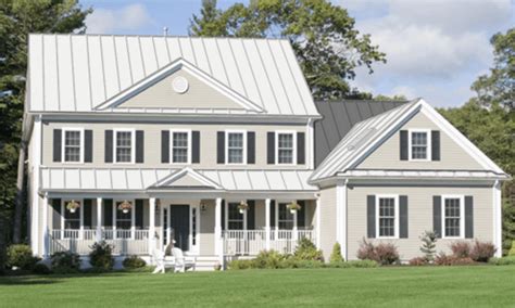 white house with metal roof images|residential white metal roof.